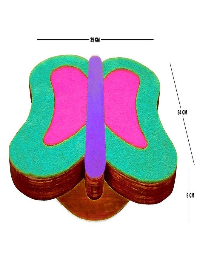 PHYSIOTREX® Wooden Butterfly | Balance Board | Rocker Board for Kids (3 Years+) - Outdoor Activity Toy (Color May Vary) - Image 3